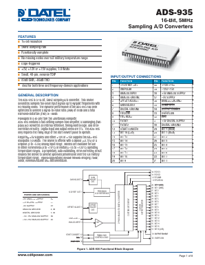 ADS-935 Datasheet PDF Murata Power Solutions