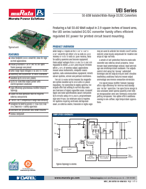 UEI-12/15-Q12NR-C Datasheet PDF Murata Power Solutions