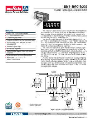 DMS-40PC-4/20S Datasheet PDF Murata Power Solutions