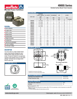 49220SC Datasheet PDF Murata Power Solutions