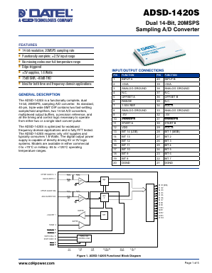 ADSD-1420S Datasheet PDF Murata Power Solutions