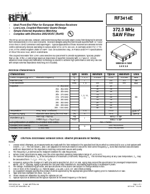 RF3414E Datasheet PDF Murata Manufacturing