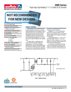 UWR-12/665-D5A-C Datasheet PDF Murata Manufacturing