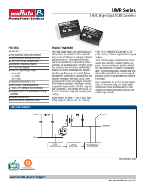 UWR-12/250-D12 Datasheet PDF Murata Manufacturing