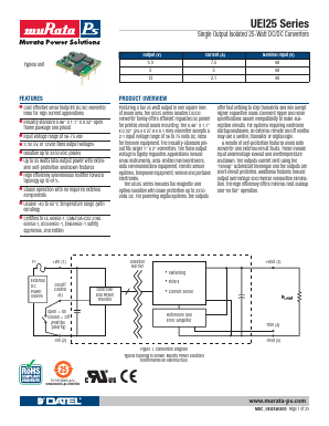 UEI25-050-D48NL2-C Datasheet PDF Murata Manufacturing