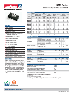 NMR108C Datasheet PDF Murata Manufacturing