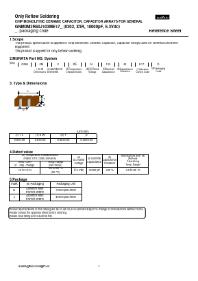 GNM0M2R60J103ME17 Datasheet PDF Murata Manufacturing
