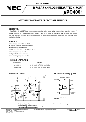 UPC4061C Datasheet PDF NEC => Renesas Technology