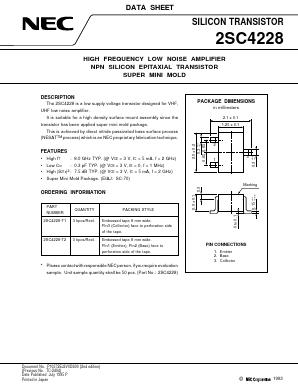 2SC4228 Datasheet PDF NEC => Renesas Technology