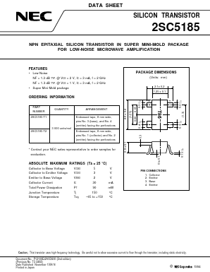 2SC5185-T1 Datasheet PDF NEC => Renesas Technology