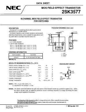 K3577 Datasheet PDF NEC => Renesas Technology