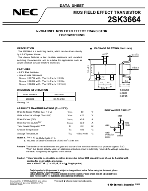 2SK3664 Datasheet PDF NEC => Renesas Technology