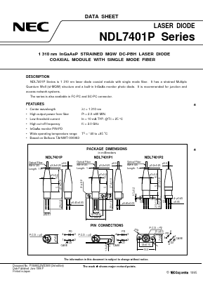 NDL7401P1C Datasheet PDF NEC => Renesas Technology