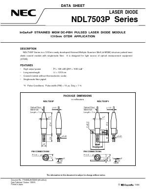 NDL7503PC Datasheet PDF NEC => Renesas Technology