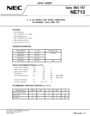 NE71300-L Datasheet PDF NEC => Renesas Technology