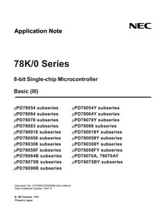 UPD78F0138M3GBA-8EU Datasheet PDF NEC => Renesas Technology