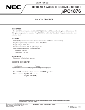 UPC1876GT-E1 Datasheet PDF NEC => Renesas Technology