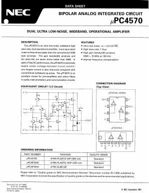 UPC4570G2 Datasheet PDF NEC => Renesas Technology