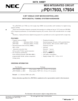 UPD17934 Datasheet PDF NEC => Renesas Technology