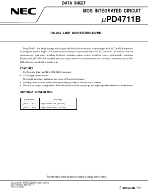 UPD4711BGS Datasheet PDF NEC => Renesas Technology