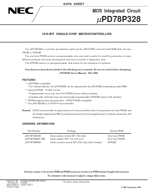 UPD78P328GF-3BE Datasheet PDF NEC => Renesas Technology