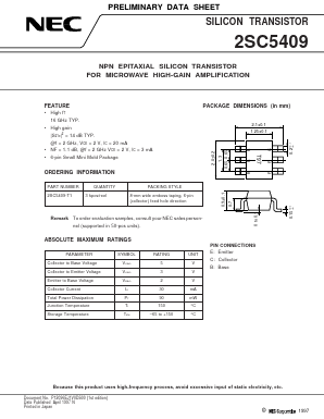 C5409-T1 Datasheet PDF NEC => Renesas Technology