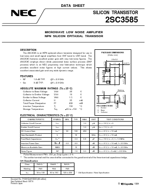 C3585-T1B Datasheet PDF NEC => Renesas Technology