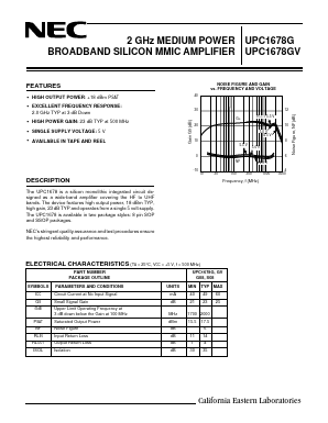 UPC1678GV-E1 Datasheet PDF NEC => Renesas Technology