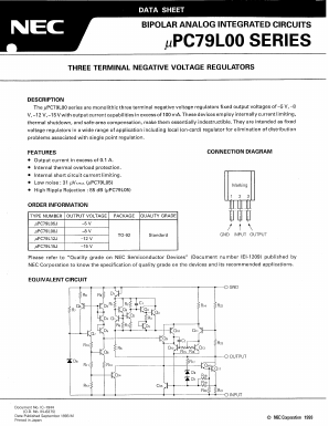 UPC79L05J Datasheet PDF NEC => Renesas Technology