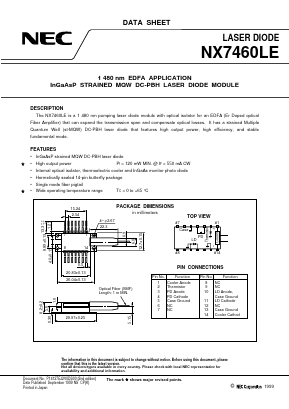 NX7460LE Datasheet PDF NEC => Renesas Technology