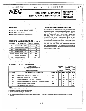 NE64310 Datasheet PDF NEC => Renesas Technology