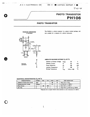 PH106 Datasheet PDF NEC => Renesas Technology