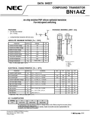BN1A4Z Datasheet PDF NEC => Renesas Technology