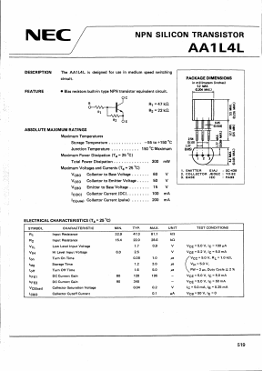 AA1L4L Datasheet PDF NEC => Renesas Technology