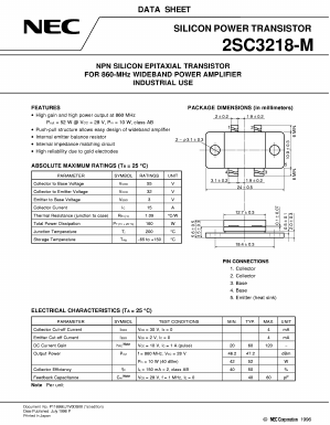 2SC3218-M Datasheet PDF NEC => Renesas Technology