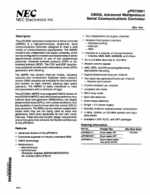 UPD72001C(A)-11 Datasheet PDF NEC => Renesas Technology