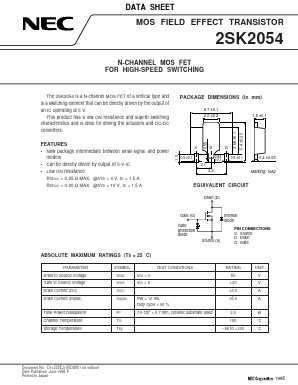 2SK2054 Datasheet PDF NEC => Renesas Technology