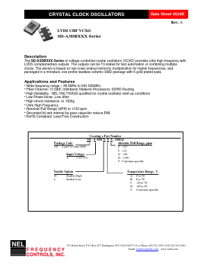 SD-A3DBLDG-FREQ Datasheet PDF NEL Frequency Controls