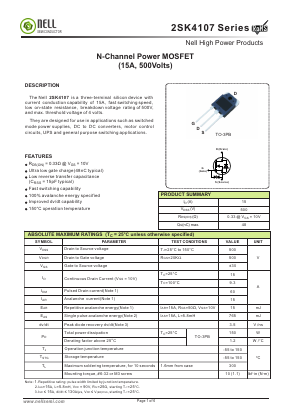 K4107 Datasheet PDF Nell Semiconductor Co., Ltd
