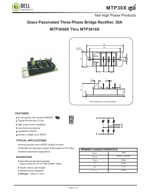 MTP3008X Datasheet PDF Nell Semiconductor Co., Ltd