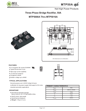MTP50008A Datasheet PDF Nell Semiconductor Co., Ltd