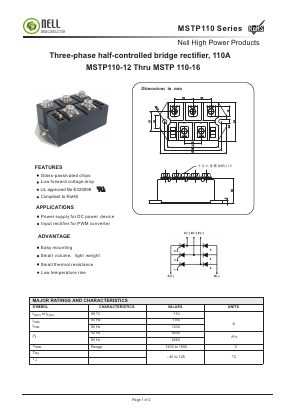 MSTP110 Datasheet PDF Nell Semiconductor Co., Ltd