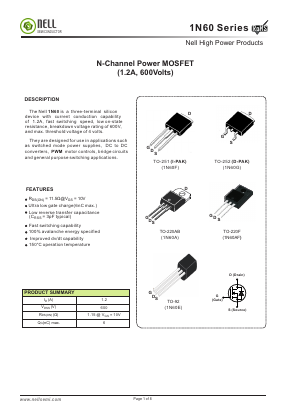 1N60A Datasheet PDF Nell Semiconductor Co., Ltd
