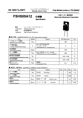 FSHS05A12 Datasheet PDF National Instruments Corporation