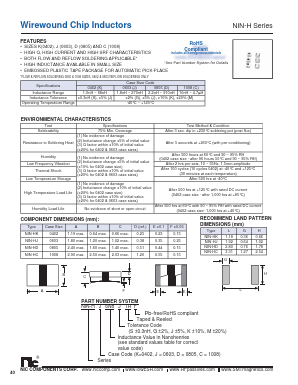 NIN-HJ270JTRF Datasheet PDF NIC-Components Corp.