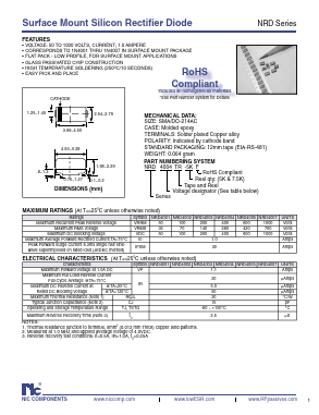 NRD4005 Datasheet PDF NIC-Components Corp.