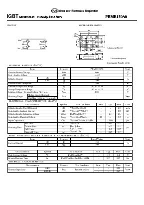PBMB150A6 Datasheet PDF Nihon Inter Electronics