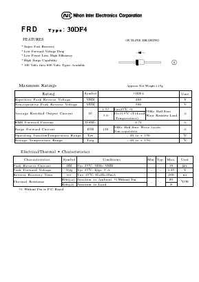 30DF4 Datasheet PDF Nihon Inter Electronics