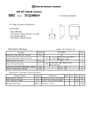 TCQ30B04 Datasheet PDF Nihon Inter Electronics