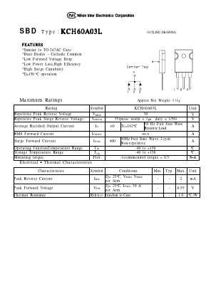 KCH60A03L Datasheet PDF Nihon Inter Electronics
